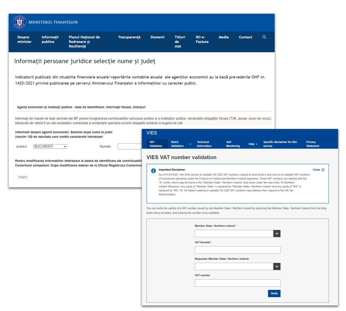 Tool Interogare Multiplă CIF-uri ANAF & VIES